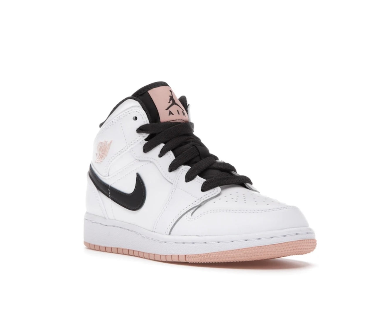 Air Jordan 1 Mid Arctic Orange Black - high-performance athletic footwear in Black with advanced cushioning