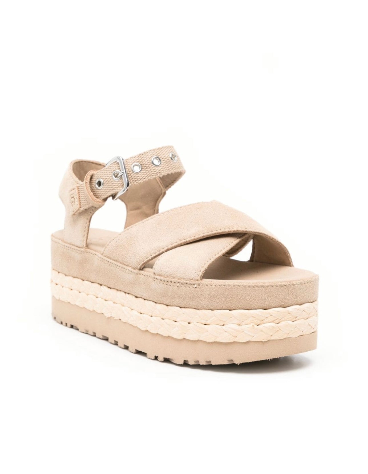 Ugg Platform Cream Sandals - high-performance athletic footwear with advanced cushioning