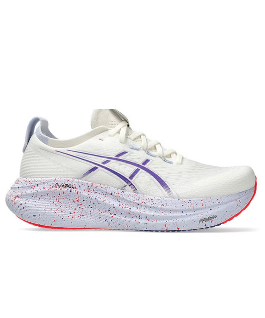 Asics Nimbus 27 White Purple - high-performance athletic footwear in White with advanced cushioning