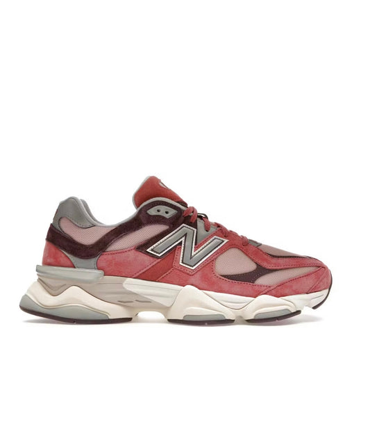 New Balance 9060 Red Grey - high-performance athletic footwear in Red with advanced cushioning