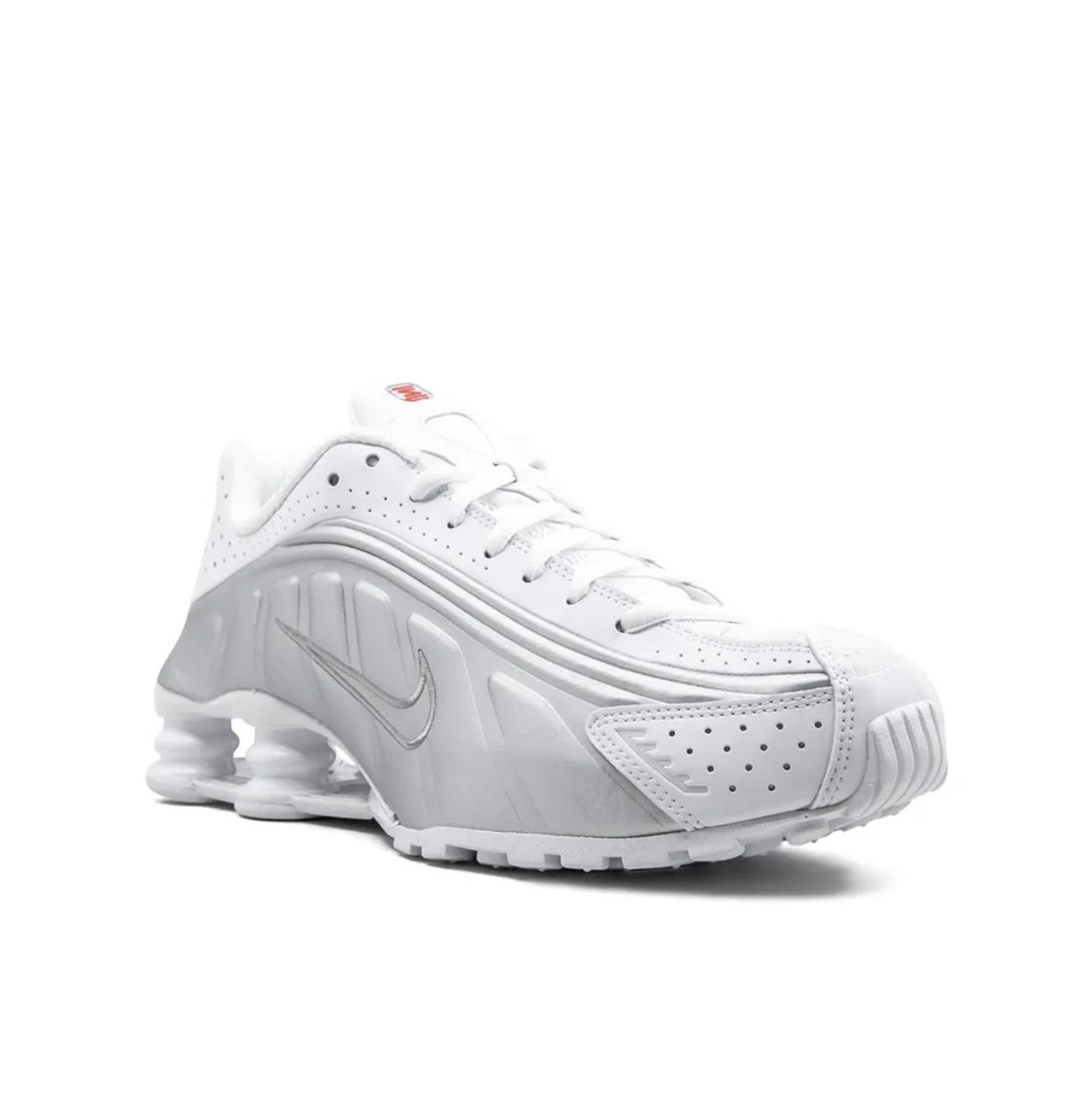 Nike Shox R4 Silver White - high-performance athletic footwear in White with advanced cushioning
