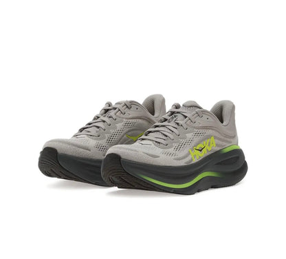 Hoka Bondi 9 Dark Grey Yellow - high-performance athletic footwear in Yellow with advanced cushioning