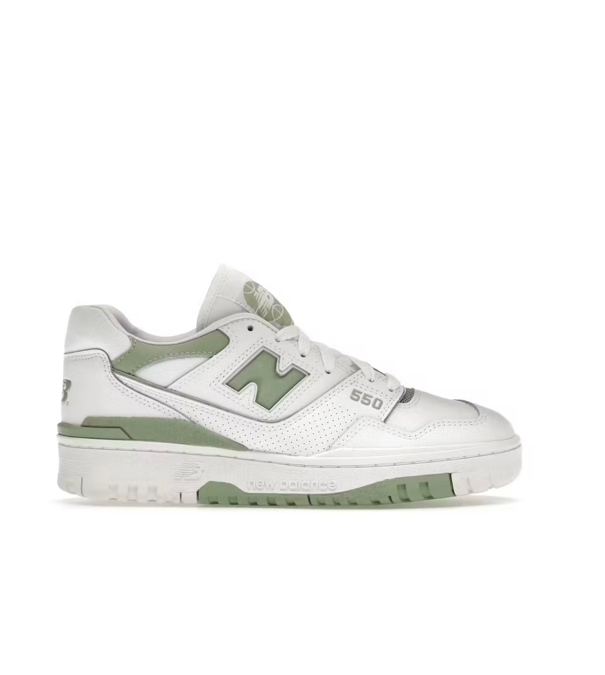New Balance 550 WHITE MINT GREEN - high-performance athletic footwear in White with advanced cushioning