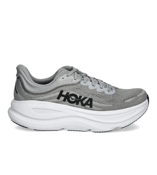 Hoka Bondi 9 Grey - high-performance athletic footwear in Grey with advanced cushioning