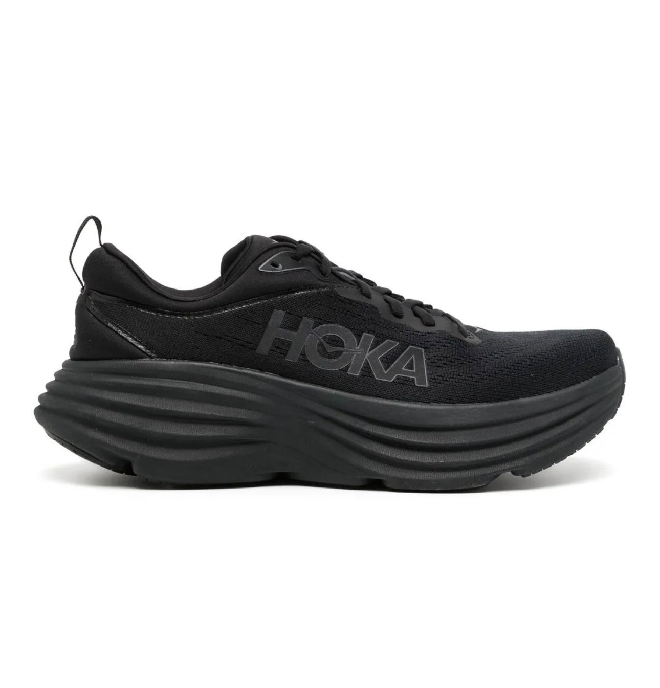 HOKA Bondi 8 Triple Black - high-performance athletic footwear in Black with advanced cushioning