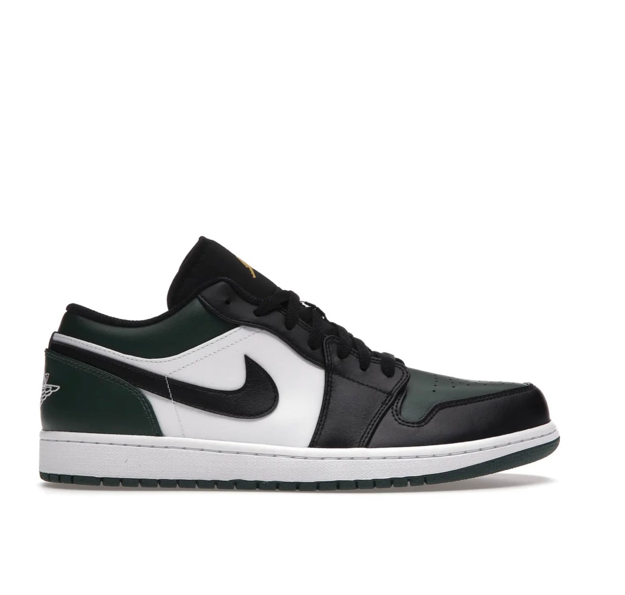 Jordan 1 Low Dark Green Black - high-performance athletic footwear in Black with advanced cushioning