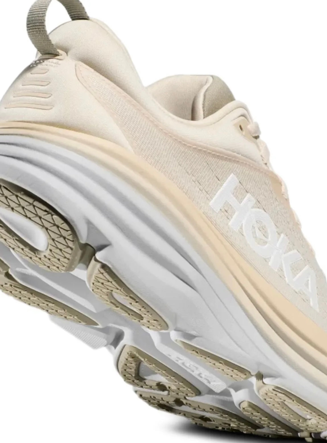 HOKA Bondi 9 Cream - high-performance athletic footwear with advanced cushioning